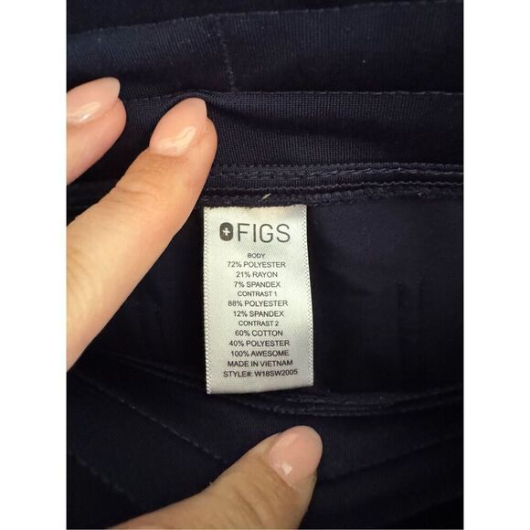 Figs Zamora Jogger Pants Navy Blue High Waisted Scrubs, Women’s M - Picture 5 of 8